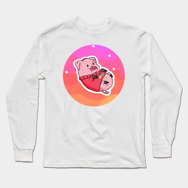 Gravity Pig Long Sleeve T-Shirt by VinylPatch